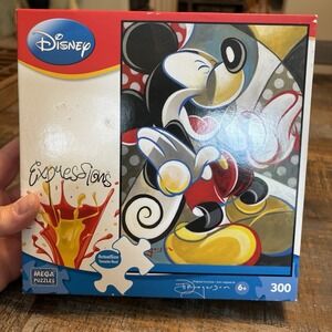 Mousing Around Disney Mickey Mouse Expressions 300 pc Tim Rogerson Puzzle NEW